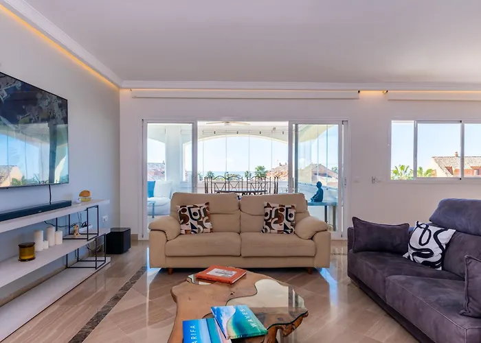 Apartmán Fantastico Atico Duplex En Marbella, Con Vistas Al Mar Y A 300 Metros De La Playa